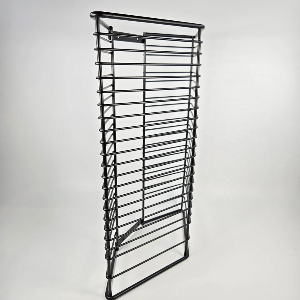 Black Metal Wire CD Storage‎ Rack Wall Mount or Freestanding Media Tower 48 Disc